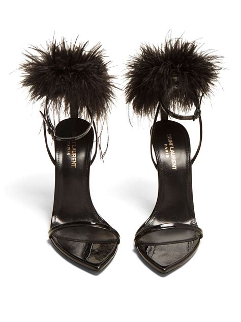 ysl feather|Women's Saint Laurent Shoes .